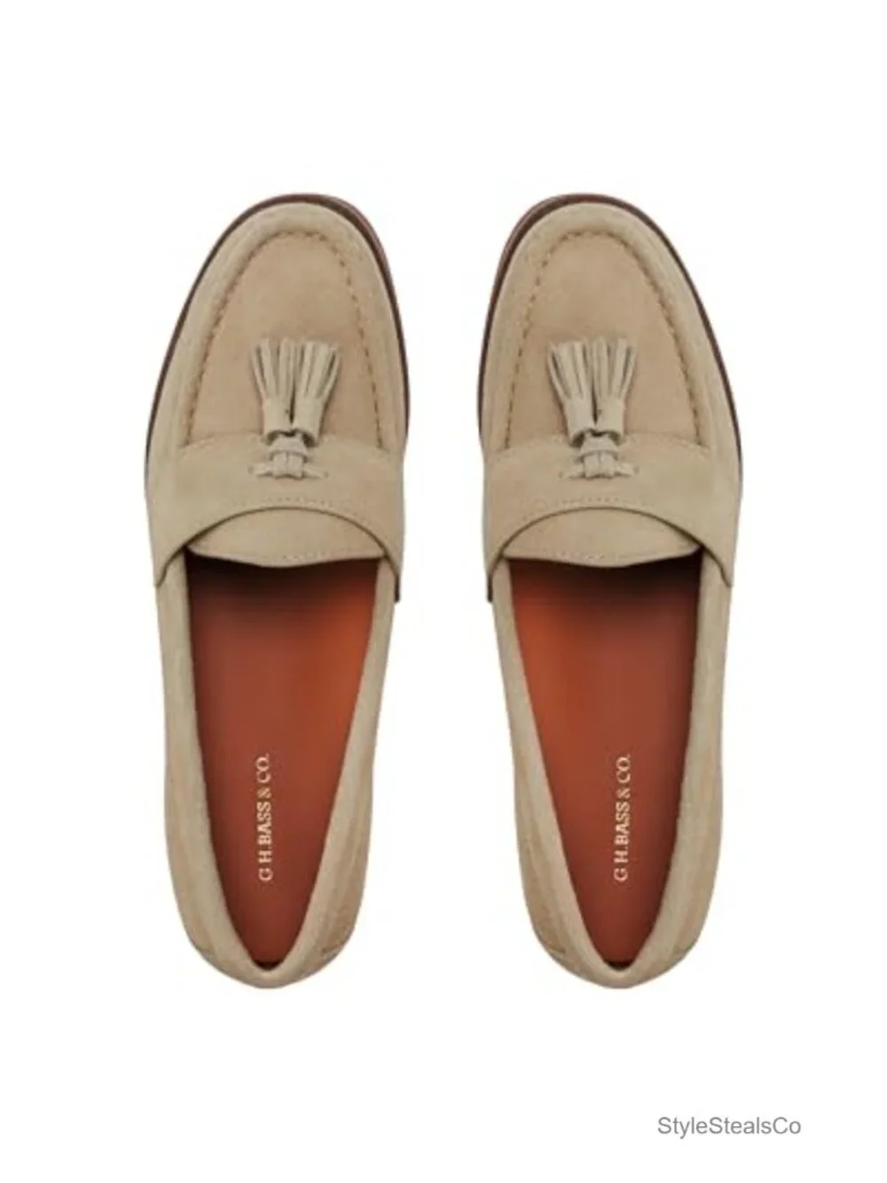 Premium Leather Tassel Loafer - Pull-On Style - Flexible Rubber Sole